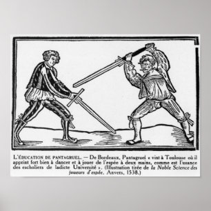 Poster L'éducation de Pantagruel, illustration