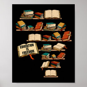 Poster L'éducation est la liberté La junte africaine