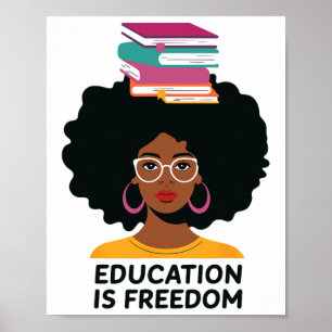 Poster L'éducation est la liberté Livres de professeur no