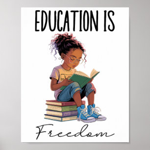 Poster L'éducation est la liberté Livres de professeur no