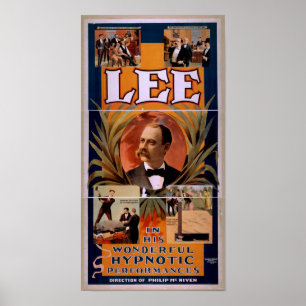 Poster LEE Hypnotist Hypnotic VAUDEVILLE