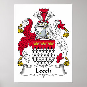 Poster Leech Family Crest