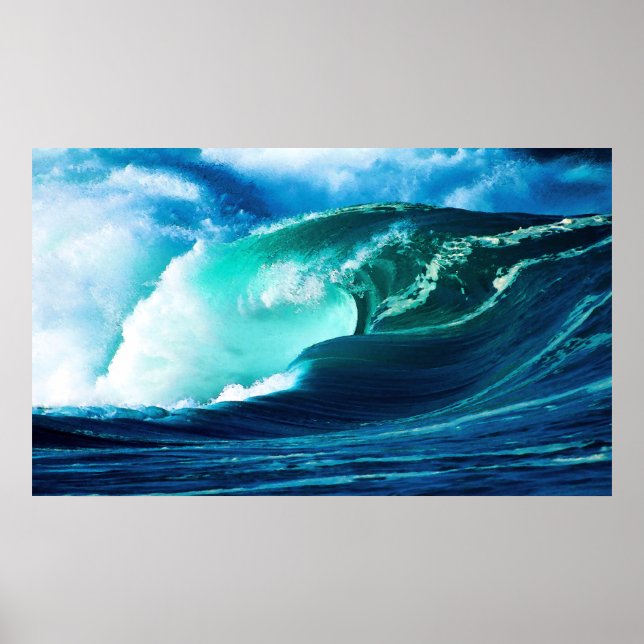 Poster l'effondrement de la vague (Devant)