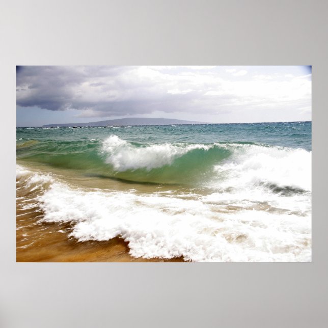 Poster L'effondrement des vagues à Maui (Devant)