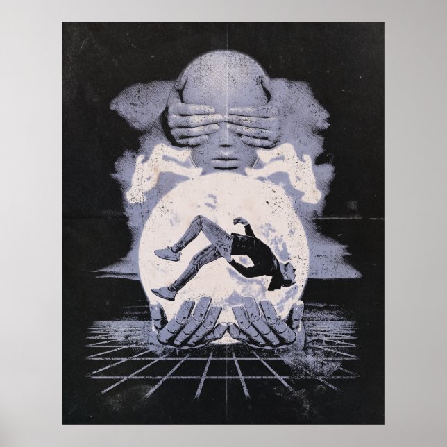 Poster L'Effondrement - Design Techno-Dystopian Streetwea (Devant)