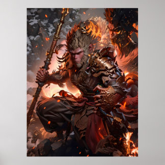 Poster Légendaire du mythe noir wukong