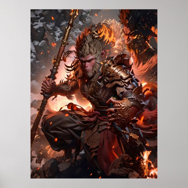 Poster Légendaire du mythe noir wukong (Devant)