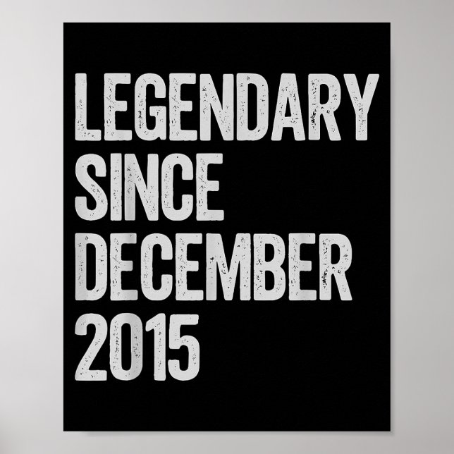 Poster Legendary Since December 2015 10th Birthday Gift C (Devant)