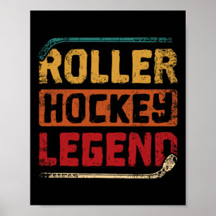 Poster Légende de hockey sur roller