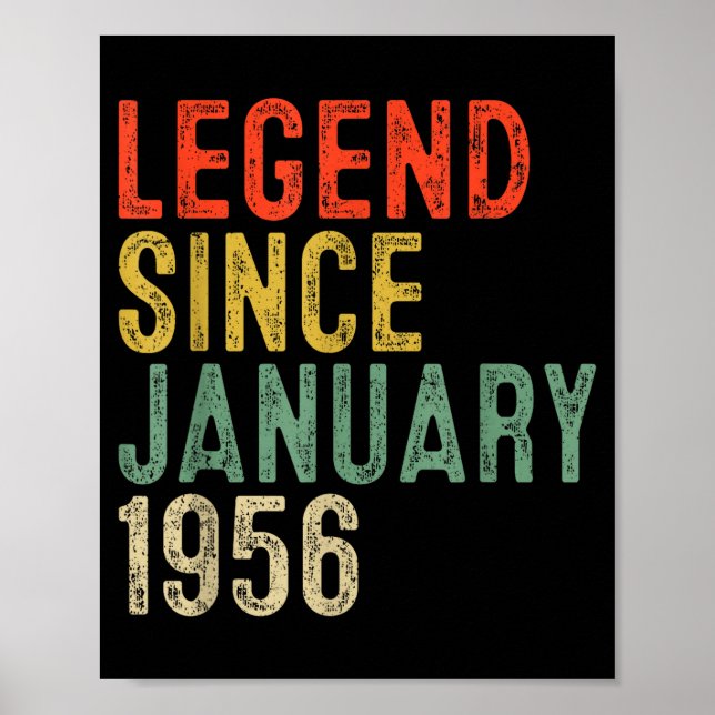 Poster Légende depuis janvier 1956 70e anniversaire 70 an (Devant)