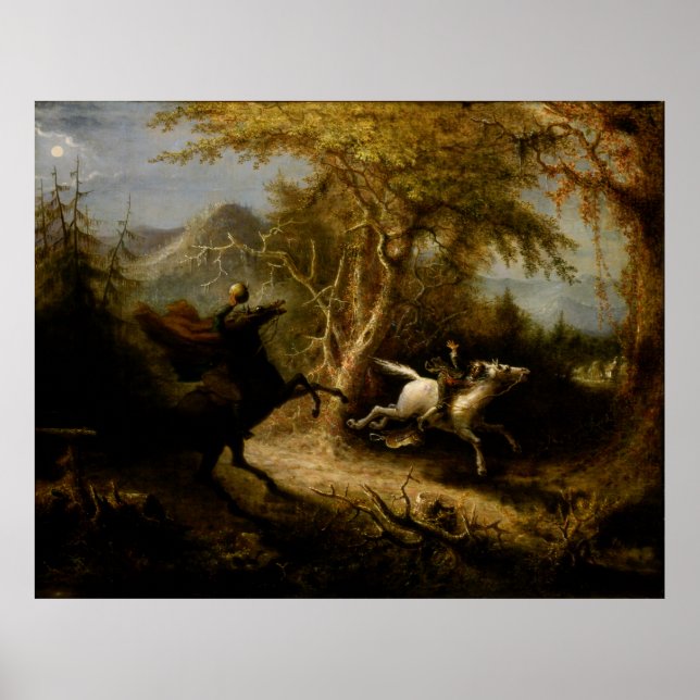 Poster Légende du cavalier sans tête fantôme d'Halloween (Devant)