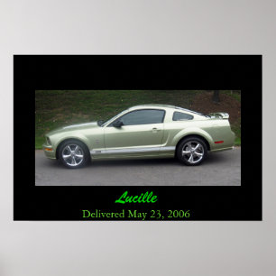 Poster Légende Lime Mustang GTA 2006