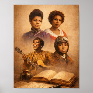 Poster Légendes de femmes noires