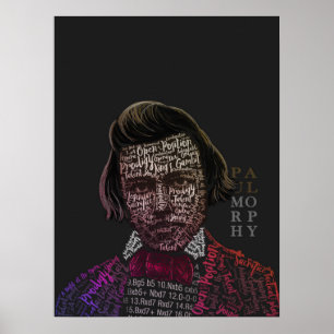 Poster Légendes d'échecs : Paul Morphy