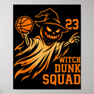 Poster Légendes portent 23 Halloween Sorcière Dunk Squad