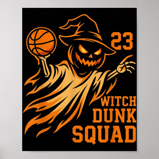 Poster Legends Wear 23 Halloween Witch Dunk Squad Basketb (Devant)