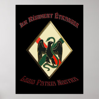 Poster Légion étrangère française 1er RE Legio Patria Nos