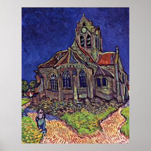 Poster L'église à l'Auvers-sur-Oise par Vincent van Gogh