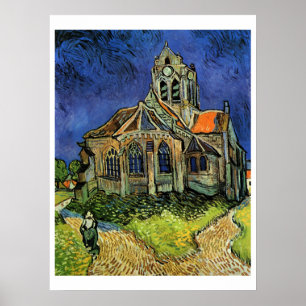 Poster L'église d'Auvers, La
