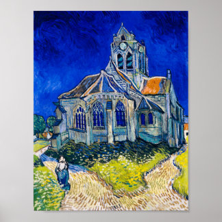Poster L'église d'Auvers-sur-Oise par Vincent van Gogh