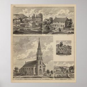 Poster L'église de St Peter, Caledonia, Minnesota