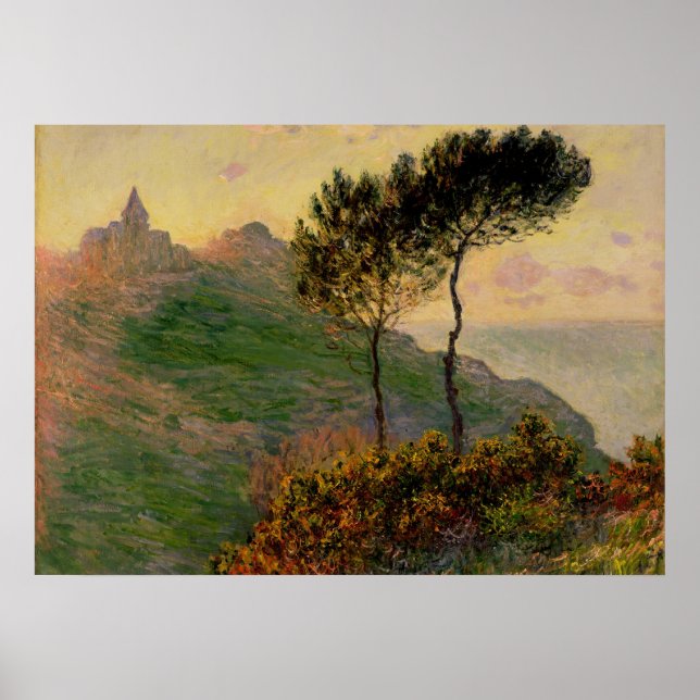 Poster L'église de Varengeville - Claude Monet (Devant)