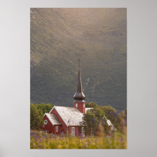 Poster L'église Lofoten (Devant)