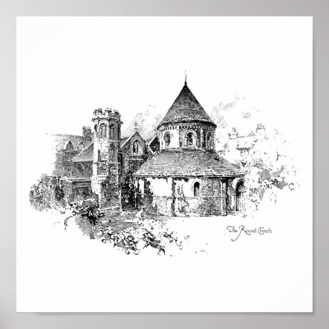 Poster L'église ronde (Devant)