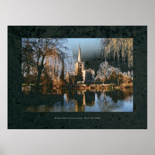 Poster L'église Stratford de l'autre côté de la rivière A