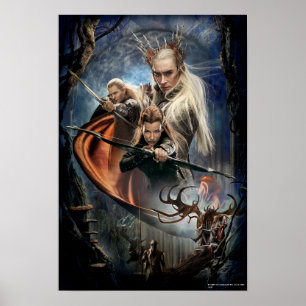 Poster LEGOLAS GREENLEAF™, TAURIEL™, and Thranduil