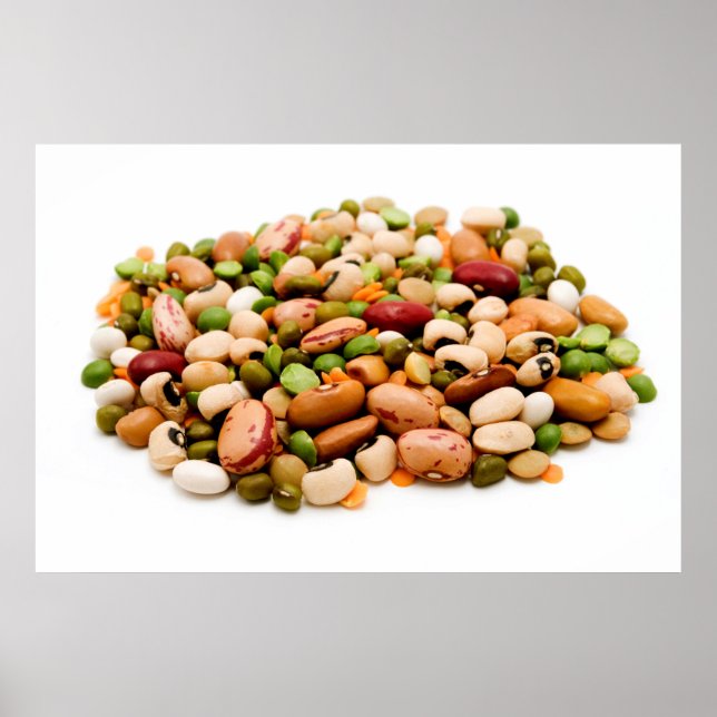 Poster Légumes et céréales séchés (Devant)