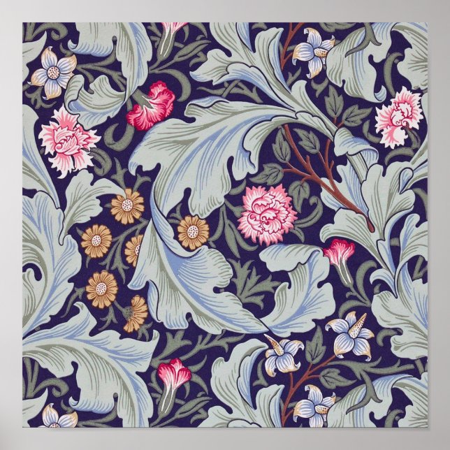 Poster Leicester, William Morris (Devant)