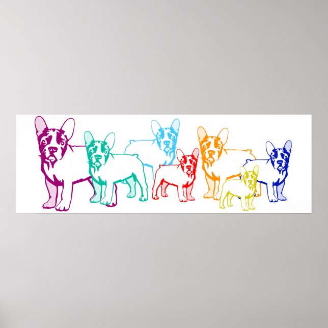 Poster Leinwand Bullywelpen (Devant)