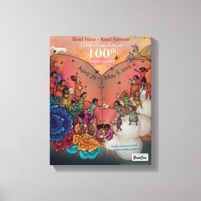 Poster-Leinwand der Kinderbuchwoche 2019 Leinwanddruck (Vorderseite)