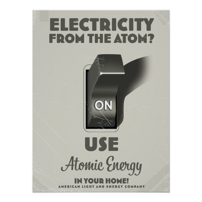 Poster L'électricité de l'atome  (Devant)