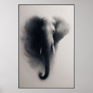 Poster L'éléphant dans l'Abstrait de la ist
