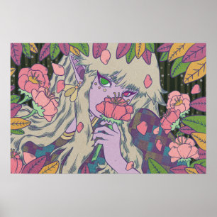Poster L'Elfe dans le jardin