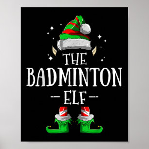 Poster L'elfe de badminton appariant le groupe familial d