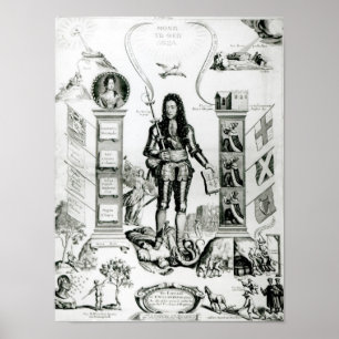 Poster L'emblème de l'Angleterre, octobre 1690
