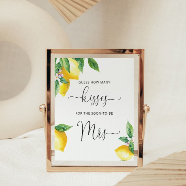 Poster Lemon combien de baisers maillot de douche de nage (Créateur téléchargé)