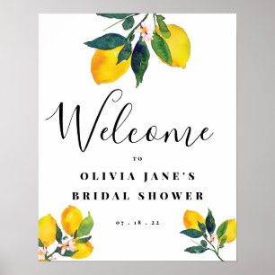 Poster Lemon Tropical Bienvenue Enterrement de Vie de Jeu