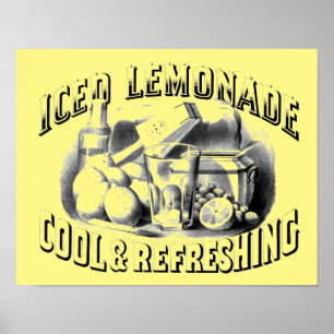 Poster Lemonade glacée vintage par Currier & Ives