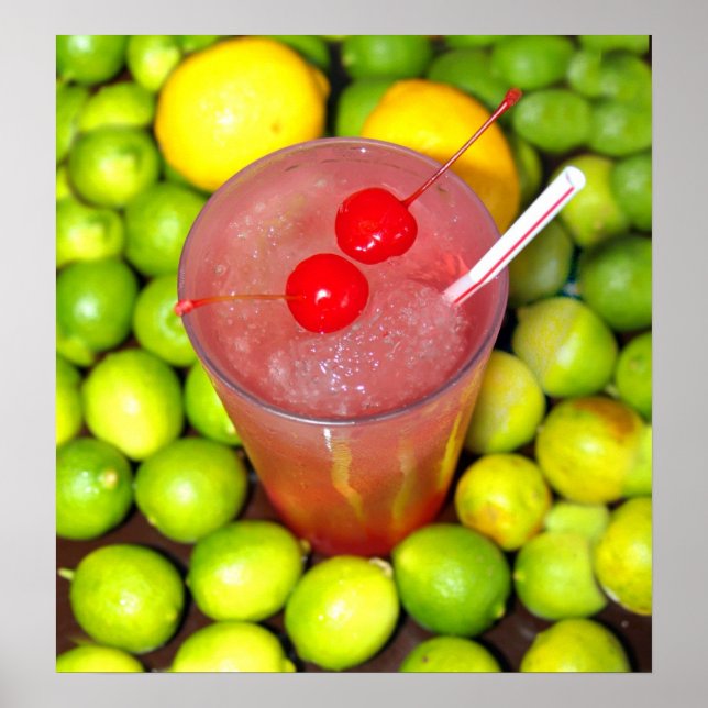 Poster Lémonade rose (Devant)