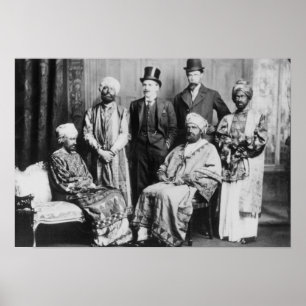 Poster L'empereur d'Abyssinia et de son Court