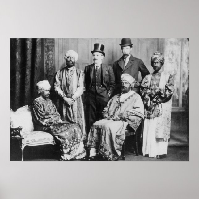 Poster L'empereur d'Abyssinie et sa Cour" (Devant)