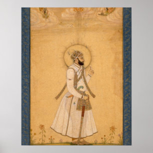 Poster L'empereur Farrukhsiyar (1683-1719) du Larg