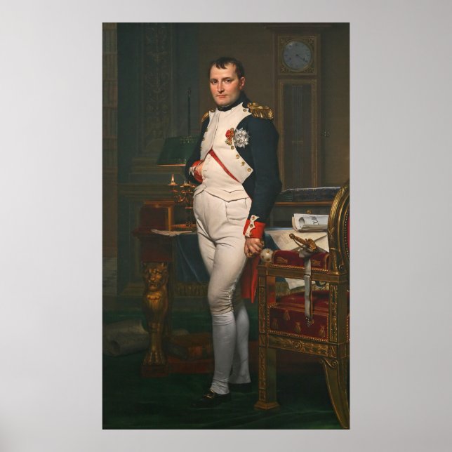 Poster L'empereur Napoléon dans son étude à la Tuilerie (Devant)