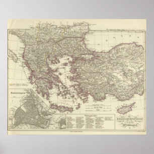 Poster L'empire bizantin jusqu'au Xite