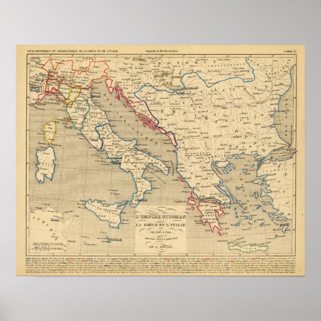 Poster L'Empire ottoman, la Grece et l'Italie (Devant)