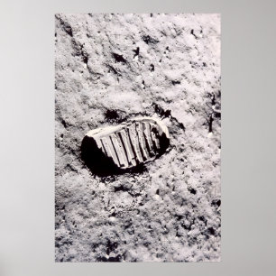 Poster L'empreinte de Buzz Aldrin NASA Apollo 11 Lune